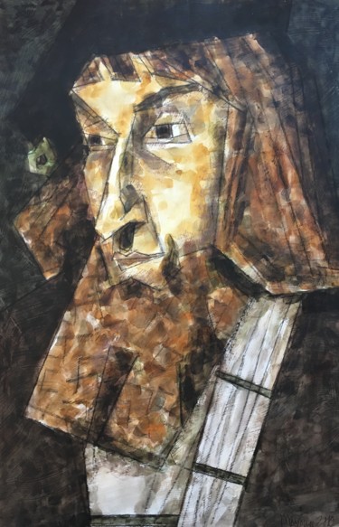 Картина под названием "Портрет мужчины | P…" - Dmitriy Trubin, Подлинное произведение искусства