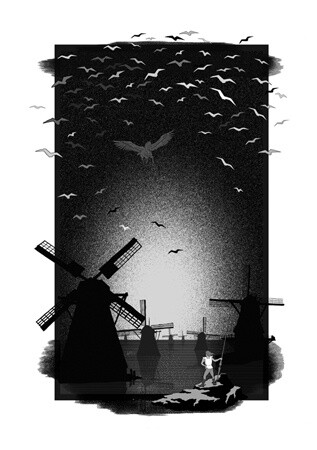 「Куда уходят закаты」というタイトルのデジタルアーツ Дмитрий Бодяевによって, オリジナルのアートワーク