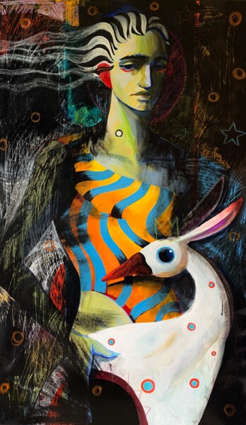 "Starlight Night" başlıklı Tablo Dmitrii Filimonov tarafından, Orijinal sanat, Zamklı boya