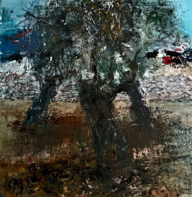 Картина под названием "Three olives" - Dmitry Flegontov, Подлинное произведение искусства, Масло