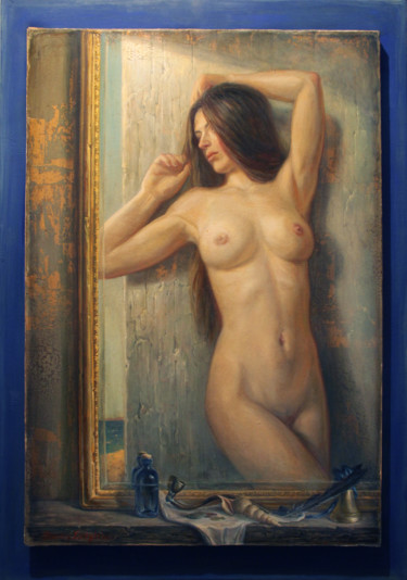 Malerei mit dem Titel "Old Mirror \ Старое…" von Dmitry Kostylew, Original-Kunstwerk, Andere