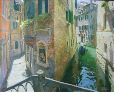 Painting titled "Venice" by Dmitry Nayda, Original Artwork, Oil