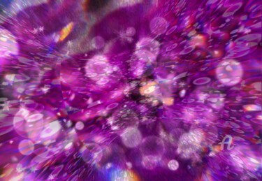 Цифровое искусство под названием "Violet bublle" - Дмитрий Олейник, Подлинное произведение искусства, 2D Цифровая Работа