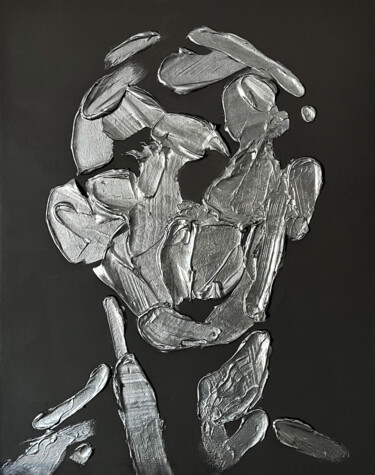 Pintura intitulada "Black Pearl Portrait" por Dmitry Savchenko, Obras de arte originais, Acrílico