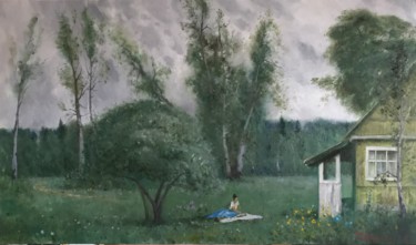 Картина под названием "Летний день" - Дмитрий, Подлинное произведение искусства, Масло