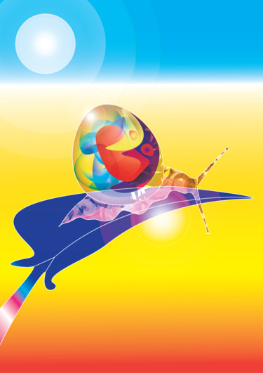 Цифровое искусство под названием "snail.jpg" - Dmitry Nesterov, Подлинное произведение искусства