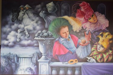 Malerei mit dem Titel "Zaubernuss" von Dmytro Kashtanov, Original-Kunstwerk, Öl
