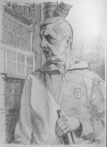 Rysunek zatytułowany „Man portret” autorstwa Dmytro Koptyev, Oryginalna praca, Ołówek