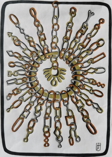 Σχέδιο με τίτλο "SOLAR" από Do.M.Ju, Αυθεντικά έργα τέχνης, Μαρκαδόρος