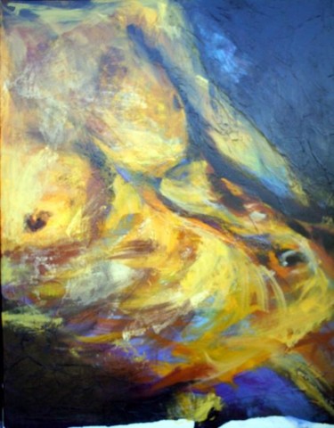 Peinture intitulée "1 Tense" par Doa, Œuvre d'art originale, Huile