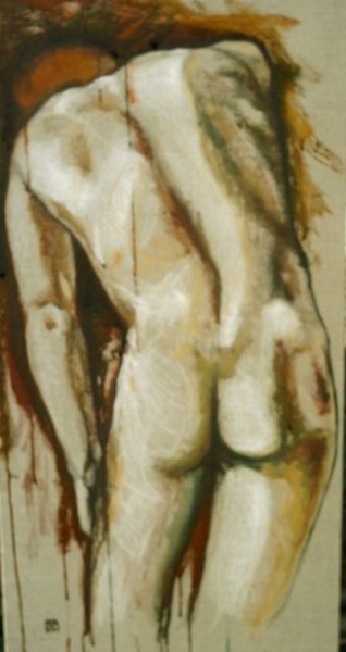 Painting titled "Tentation 3" by Doa, Original Artwork, Oil