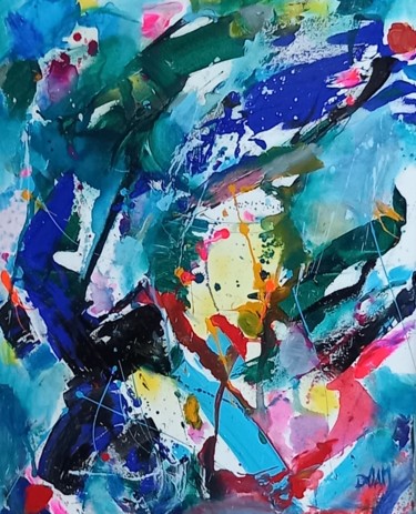 Moonlight Peinture intitulée "Moonlight" par Doam, Œuvre d'art originale, Acrylique
