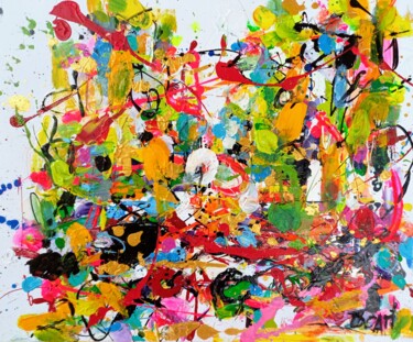 Painting titled "Street's colors" by Doam, Original Artwork, Acrylic