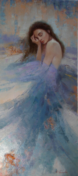 Картина под названием "Cимфония ветра" - Анна Добродий, Подлинное произведение искусства, Масло Установлен на Деревянная рам…