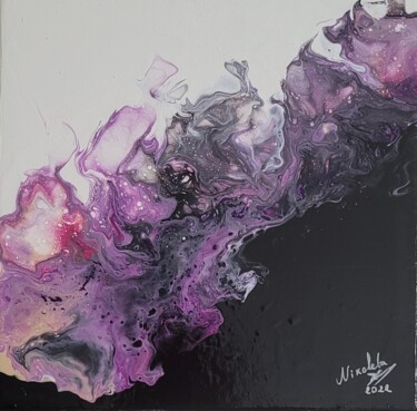 Pintura intitulada "Ombres violettes en…" por Dochka Mihova (Nikoleta), Obras de arte originais, Acrílico Montado em Armação…