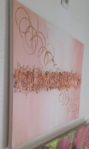Peinture intitulée "chemin d'or" par Dochka Mihova (Nikoleta), Œuvre d'art originale, Acrylique Monté sur artwork_cat.