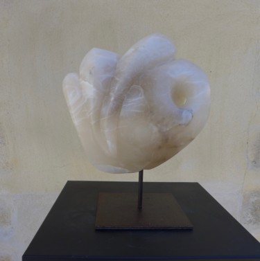 Sculpture titled "CAPTIVE" by Dominique Ferrandon-Lamy, Original Artwork, Stone