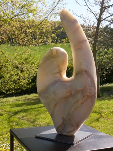 Escultura titulada "DOMINATION" por Dominique Ferrandon-Lamy, Obra de arte original, Piedra