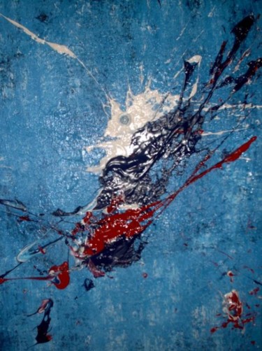 Painting titled "Abysse - acte 2" by Sebastien Doello, Original Artwork