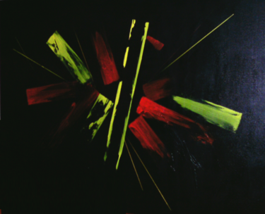 Painting titled "Fluorescence" by Sebastien Doello, Original Artwork