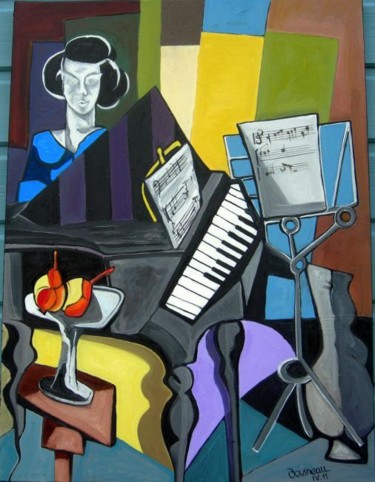 Peinture intitulée "CONCERTO" par Michel Doisneau, Œuvre d'art originale, Huile