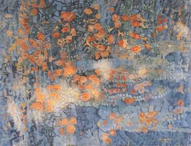 Pintura intitulada "Jacaranda" por Dojoong Jo, Obras de arte originais, Pigmentos