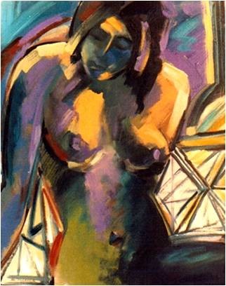 Pintura intitulada "A mulher  4 - A/T" por Ferreira Do Karmmo, Obras de arte originais
