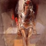 Pintura intitulada "A mulher - 08" por Ferreira Do Karmmo, Obras de arte originais