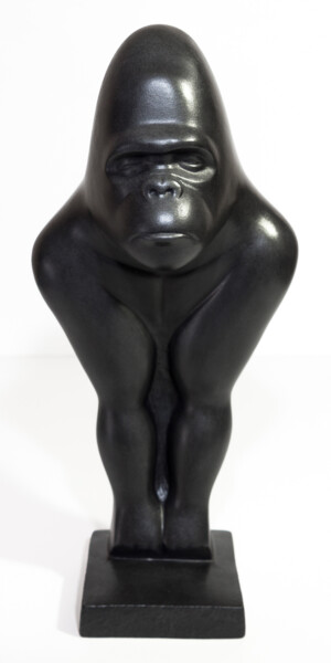 Sculpture titled "Kong" by Giancarlo Dolce, Original Artwork, Stone