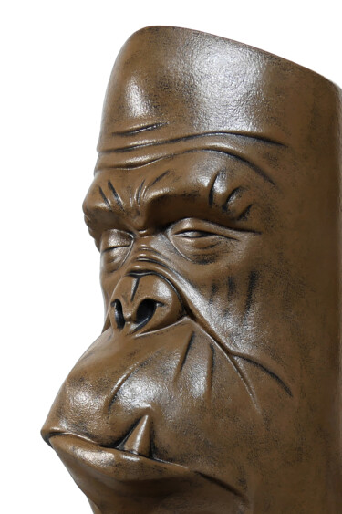 Sculpture intitulée "Gorilla Effect" par Giancarlo Dolce, Œuvre d'art originale, Pierre