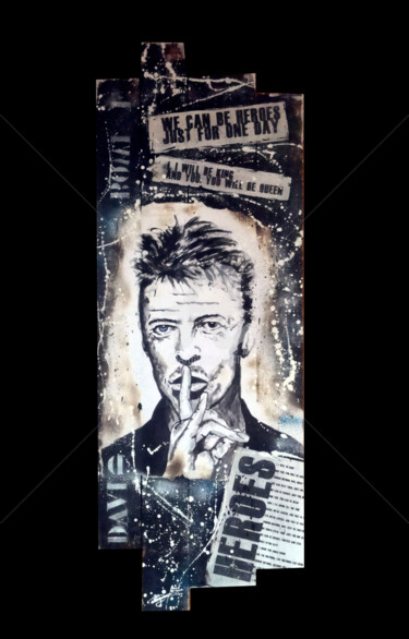 Peinture intitulée "David Bowie" par Dol, Œuvre d'art originale