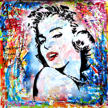 Peinture intitulée "Marilyn Monroe" par Dol, Œuvre d'art originale, Acrylique