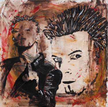Peinture intitulée "David Bowie - earth…" par Dol, Œuvre d'art originale, Acrylique