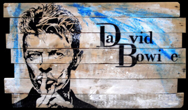 Peinture intitulée "David Bowie" par Dol, Œuvre d'art originale, Acrylique