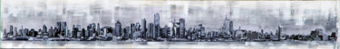Peinture intitulée "New York - Manhattan" par Dol, Œuvre d'art originale, Acrylique