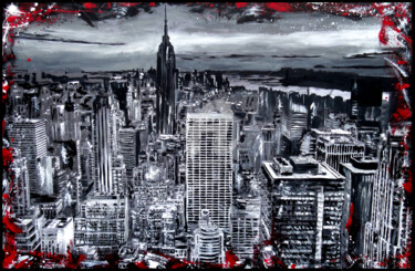 Peinture intitulée "New York - The big…" par Dol, Œuvre d'art originale, Acrylique