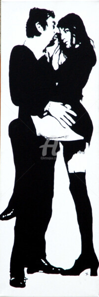 Peinture intitulée "Serge & Jane" par Dol, Œuvre d'art originale, Acrylique