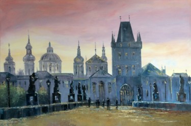 Malerei mit dem Titel "The Old Town Hall,…" von Dolgor Dugarova (Dolgor Art), Original-Kunstwerk, Öl