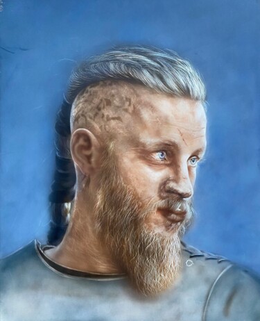 Malerei mit dem Titel "The Viking" von Dolgor Dugarova (Dolgor Art), Original-Kunstwerk, Airbrush