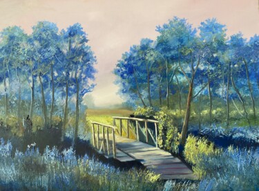 Malerei mit dem Titel "A Bridge 2" von Dolgor Dugarova (Dolgor Art), Original-Kunstwerk, Öl