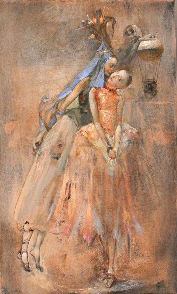 Painting titled "Whisper" by Alex V. Dolgikh, Original Artwork, Oil