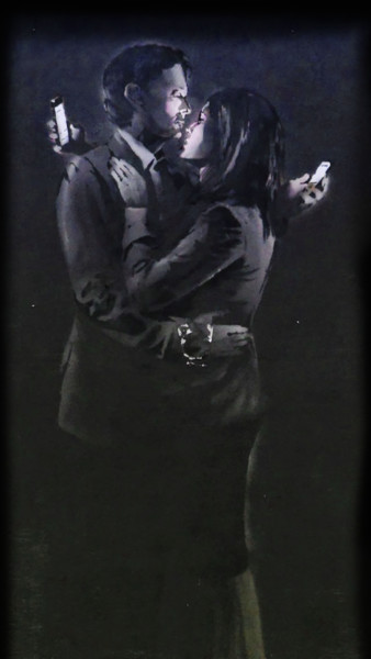 Fotografie mit dem Titel "Banksy digital pain…" von Dodi Ballada, Original-Kunstwerk