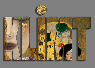 Цифровое искусство под названием "Gustav Klimt Revisi…" - Dodi Ballada, Подлинное произведение искусства, Цифровая живопись