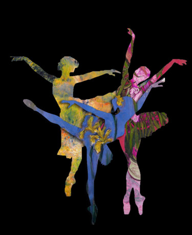 Digital Arts titled "Ballerinas" by Dodi Ballada, Original Artwork, Photo Montage