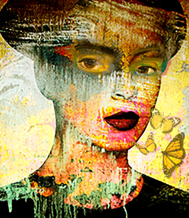 Peinture intitulée "Look at me Frida Ka…" par Dodi Ballada, Œuvre d'art originale, Huile