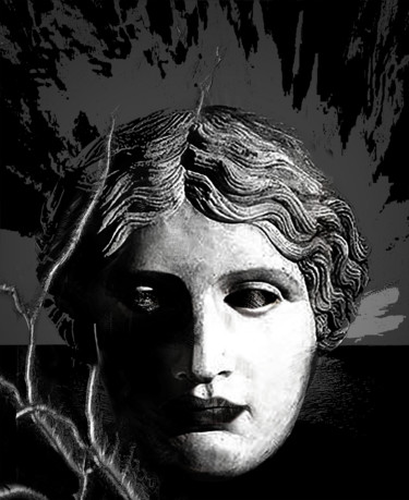 Arte digital titulada "Greece in black and…" por Dodi Ballada, Obra de arte original