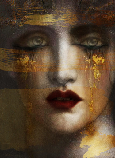 Digitale Kunst mit dem Titel "Tears" von Dodi Ballada, Original-Kunstwerk, Digitale Malerei