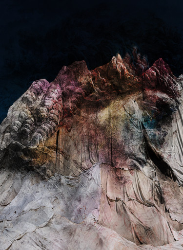 Digitale Kunst mit dem Titel "Night dreams abstra…" von Dodi Ballada, Original-Kunstwerk, Collagen