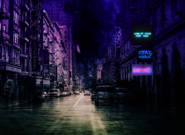 Neons digital art Digital Arts titled "Neons digital art" by Dodi Ballada, Original Art, Photo Montage