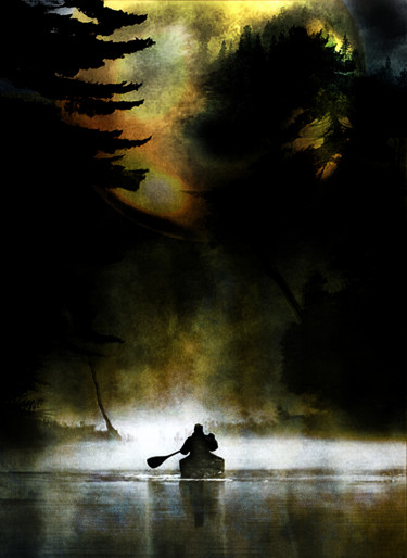 数字艺术 标题为“Solitude” 由Dodi Ballada, 原创艺术品, 数字油画